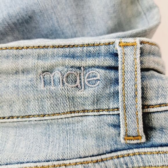 Maje Light Wash Mid Rise 5 Pocket Skinny Stretch‎ Jeans Size 6 - Picture 9 of 10